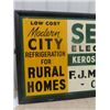 Image 2 : Vintage Metal Electrolux Sign w/ Wooden Frame 36"x60"