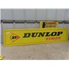 Image 1 : Vintage Metal Embossed Dunlop Tires Sign 14"x60"