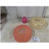 Image 1 : 4 Vintage Glass Light Fixtures