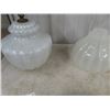 Image 2 : 5 Vintage Glass Light Fixtures