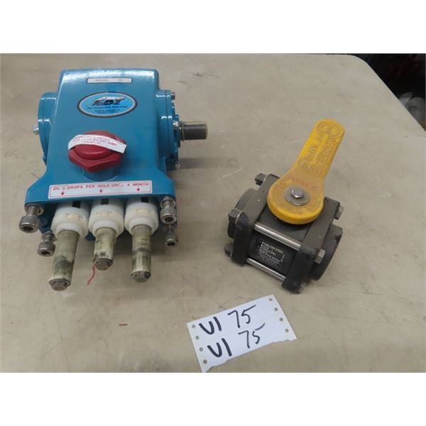 New Cat Pump Model 56, Banjo Polyproylene Ball Valve