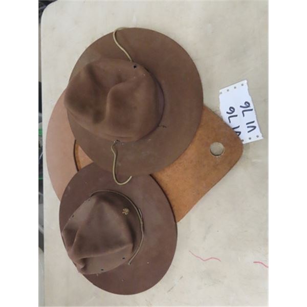 2 Boyscout Leader Hats