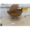 Image 1 : Vinage Metal & Wicker Stroller