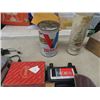Image 3 : Vintage Car Radio, Calculator, Valvoline Motor Oil Clock, 3 Zippo Lighters, Computer Lights