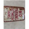 Image 1 : Metal No Parking Sign 12"x18"