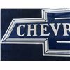 Image 2 : (ov) Metal Embossed Chevrolet Sign 9"x24" Modern Mint