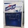 Image 2 : 2 items -1) Labbatts Lite Menu Board 24"x32" 1) Pabst Corrigated Sign 24"x36"