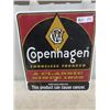 Image 1 : Metal Embossed Copenhagen Tobacco Sign 15"x17"