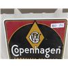 Image 2 : Metal Embossed Copenhagen Tobacco Sign 15"x17"