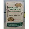 Image 1 : Metal Wildlands Protection Sign