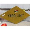 Image 2 : 3 metal Signs 1) Railway Yard Limits 24""x40"" 1) Warehouse DOck Rules 24""x18"" 1) Slow Moving Haza