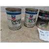 Image 3 : 5 Full Quartz Oil Cans 3x Chevron Aircraft Hydraulic Fluid 2x Mobil Jet Synthetic Oil