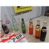 Image 2 : 10 Old Pop Bottles (some with Product) 7- 6 pack pop Bottle carriers Coke RC Fanta Canada Dry, Pepsi