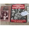 Image 3 : Wood Model Ship - Clipper + 3 Movie History Books including Charles Chaplin
