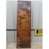 Image 1 : Metal Embossed Drewery Ginger Ale sign w/ RCMP 17" x 58"  Metal is Good - Paint is Horrible