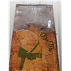 Image 2 : Metal Embossed Drewery Ginger Ale sign w/ RCMP 17" x 58"  Metal is Good - Paint is Horrible