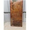 Image 3 : Metal Embossed Drewery Ginger Ale sign w/ RCMP 17" x 58"  Metal is Good - Paint is Horrible