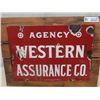 Image 1 : Porc. Western Assurance Co. Sign 11.5" x 17.5 "