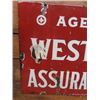 Image 3 : Porc. Western Assurance Co. Sign 11.5" x 17.5 "