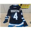 Image 3 : WPG JETS Jersey & Certificate of Authenticity sz L Autographed by #4 Bogosian