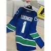 Image 4 : Vancouver Canucks Jersey w/ Certificate of Authenticity  sz XL  autographed by Luongo #1