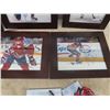 Image 3 : 5 Montreal Canadians Autographed Pictures 1 w/ certificate with Max Pacioretty plus 4 figurines