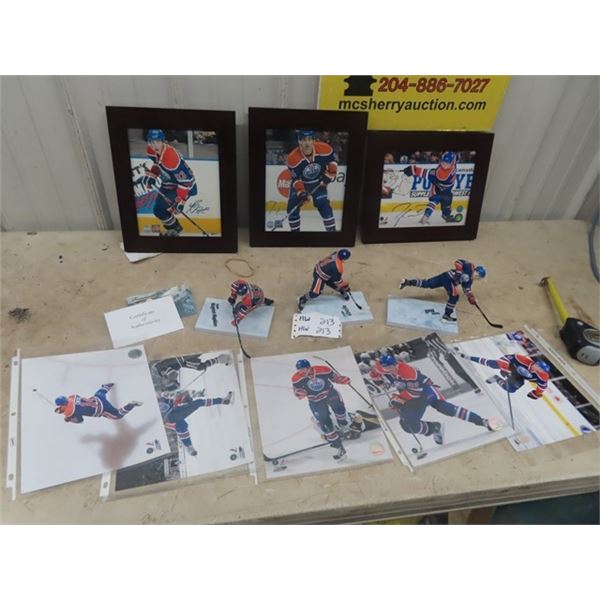 Edmonton Oilers photos some autographed + figurines