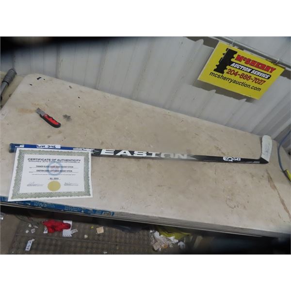 WPG Jets Game Used Hockey Stick Tanner Glass W/ Certificate of Authenticity