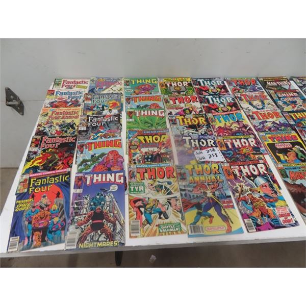 100 Comics Thor, Fantastic Four, Iron Man, The Thing