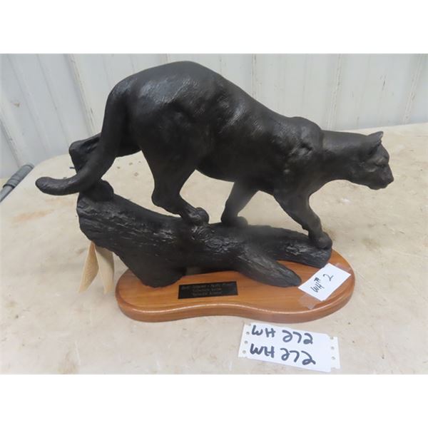 Ducks Unlimited Cougar Sculpture   Splendid Silence  12 x16 