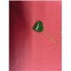 Image 3 : Dainty Jade Pendant/ Fine Gold Chain