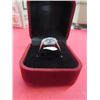Image 1 : Sterling Silver w Clear Stone Ring Size 10