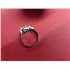 Image 3 : Sterling Silver w Clear Stone Ring Size 10