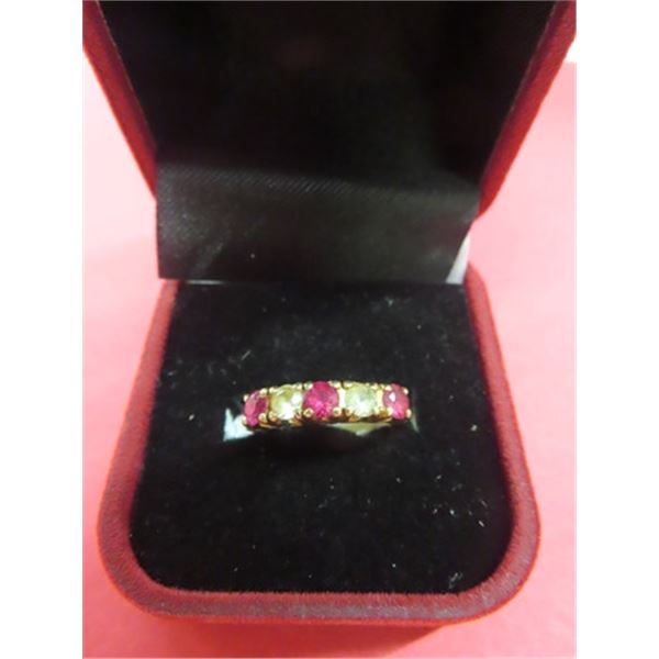 Ladies 14KT Gold &  Ruby Ring - Size 6?? Approx Weigh 3.18 grams