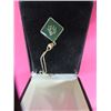 Image 2 : 14Kt Chain w Jade Like Pendant w Chinese Symbol & Box , Approx weight 3.38 Grams