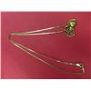 Image 1 : Beautiful 14KT Gold Chain & 4- 10 KT Gold Charms Total Weight = 8.77 Grams