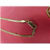 Image 3 : Beautiful 14KT Gold Chain & 4- 10 KT Gold Charms Total Weight = 8.77 Grams