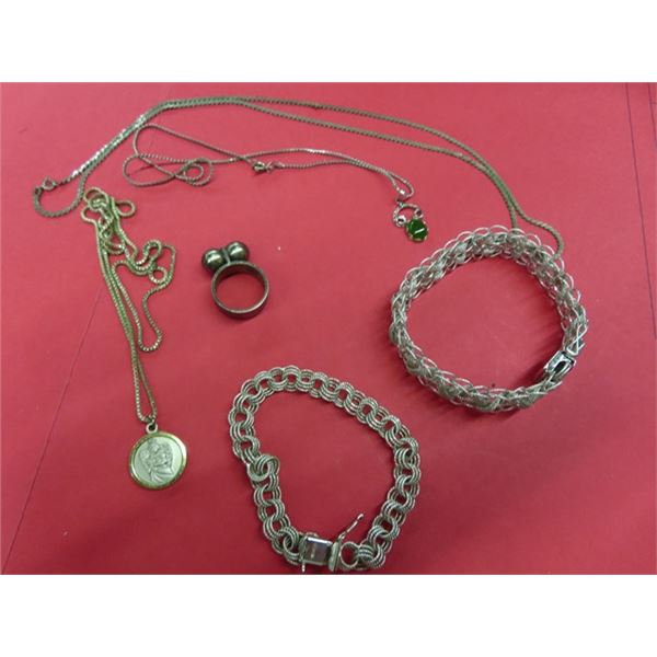 Various Sterling Silver Jewelry, Chains, Bracelets & More