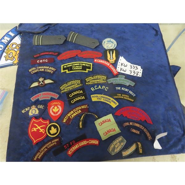 Apporx 30 Plus Cdn Military Patches