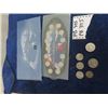 Image 1 : (PB) Millenium Canada 2000 Coin Set. 1970 Canada 50 Cent Coin, 1939 Florin, Wpg Centennial Coin, Inc