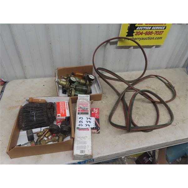 Air Line Filter/Cleaner, Acetylene Torch Ends , Hose, Gauges , Rebar Tie, & Industrial Trouble Light