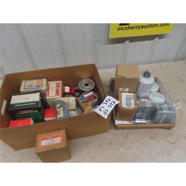 Auto/ Tractor Parts, Various Filters Fuel Pump, Regulator Rad Caps, Plus More