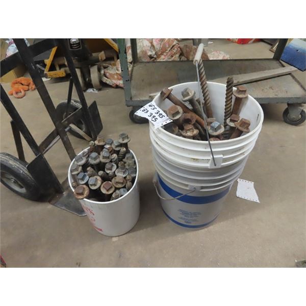 2 Pails of Leg Bolts 12" Long