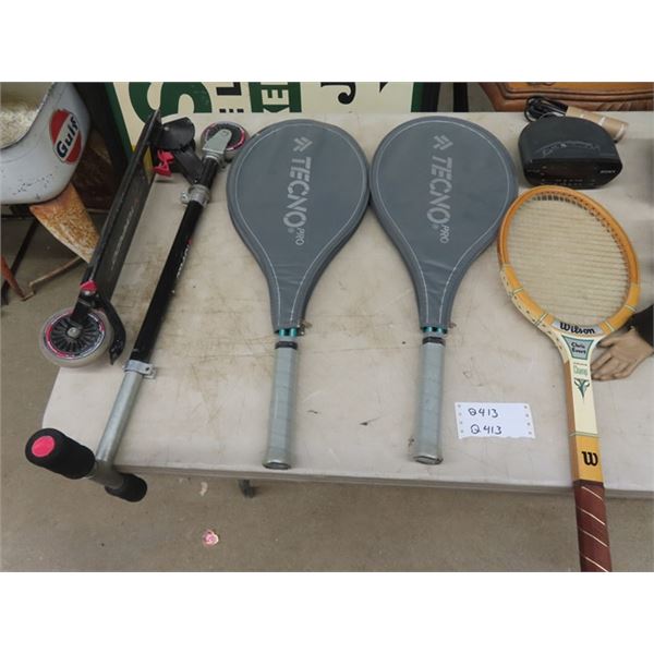 Scooter, Tennis Rackets, Dolls Plus More!