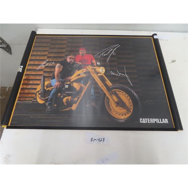 (RM) Caterpillar Orange County Choppers Pic 29" x 22"