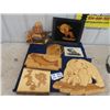 Image 1 : 7 Wood Carvings - Biggest is 14" x 17"