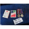 Image 1 : 2 Solid Silver Cdn WW2 Military Medals - 2 Sets Spotter Cards