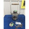 Image 1 : Antique CPR Switchmans Lantern , Wood Handle Embossed CPR On Lantern Etched CPR on Glass Exc Cond Al