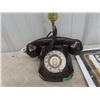 Image 2 : Rare MTS Bown Bakelite Telephone Converted to a Lamp Turning DIal Turns Light Off & On, 1945 Govt Ph