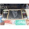 Image 2 : Guiness Beer Sign (Metal) 1 Metal & 1 Glass Beer Sign, Metal Car Sign, Reflective Caution Sign, Porc